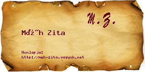 Méh Zita névjegykártya